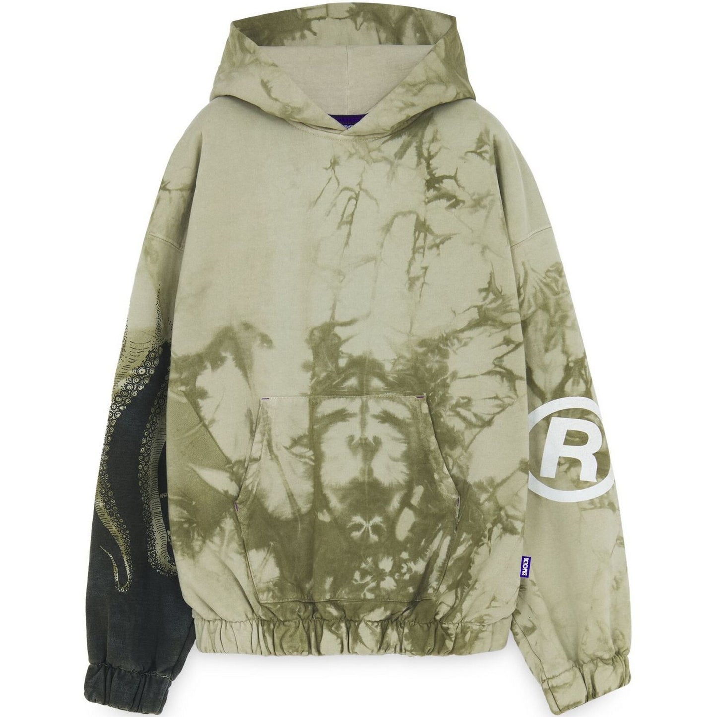 Felpe con cappuccio Uomo Octopus - Octopus Side Marble Hoodie - Multicolore