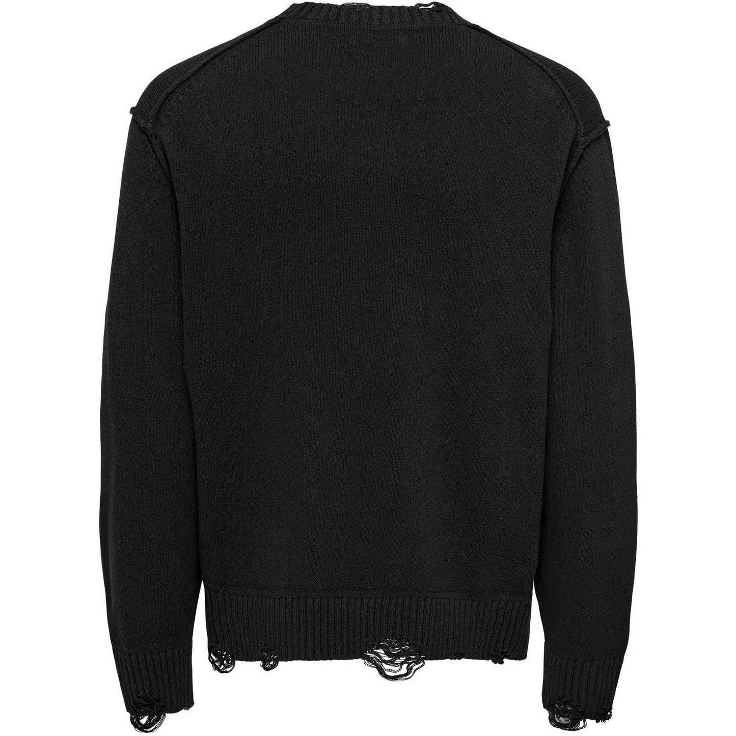 Maglioni Uomo Only & Sons - Onstune Rlx Ls Crew Neck Knit - Nero