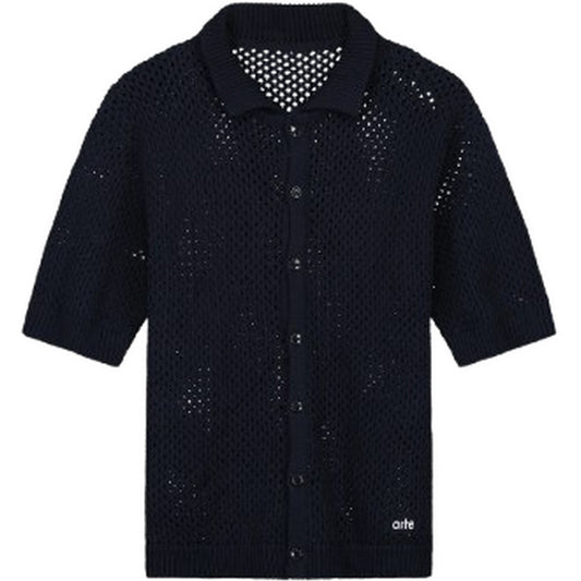 Camicie casual Uomo Arte Antwerp - Crochet Shirt - Blu