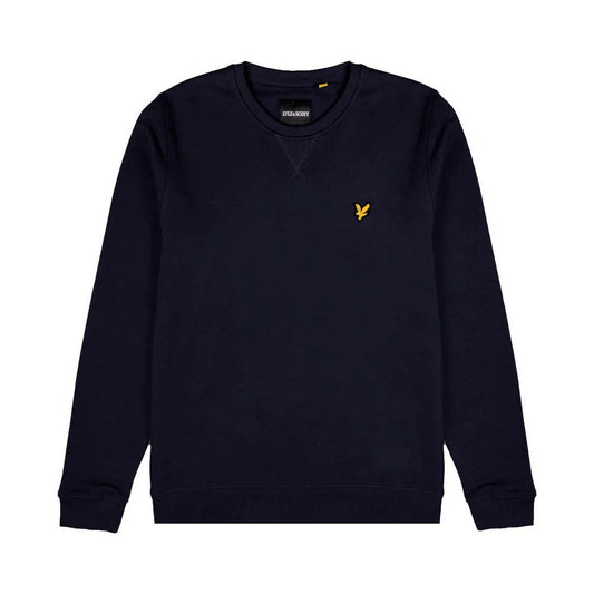 Lyle & Scott Sweats à capuche pour hommes - Sweat-shirt à col rond brossé - Bleu
