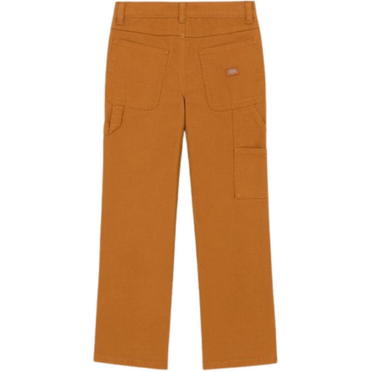 Dickies Unisex Boys Pants - Kids Carpenter Pant - Brown