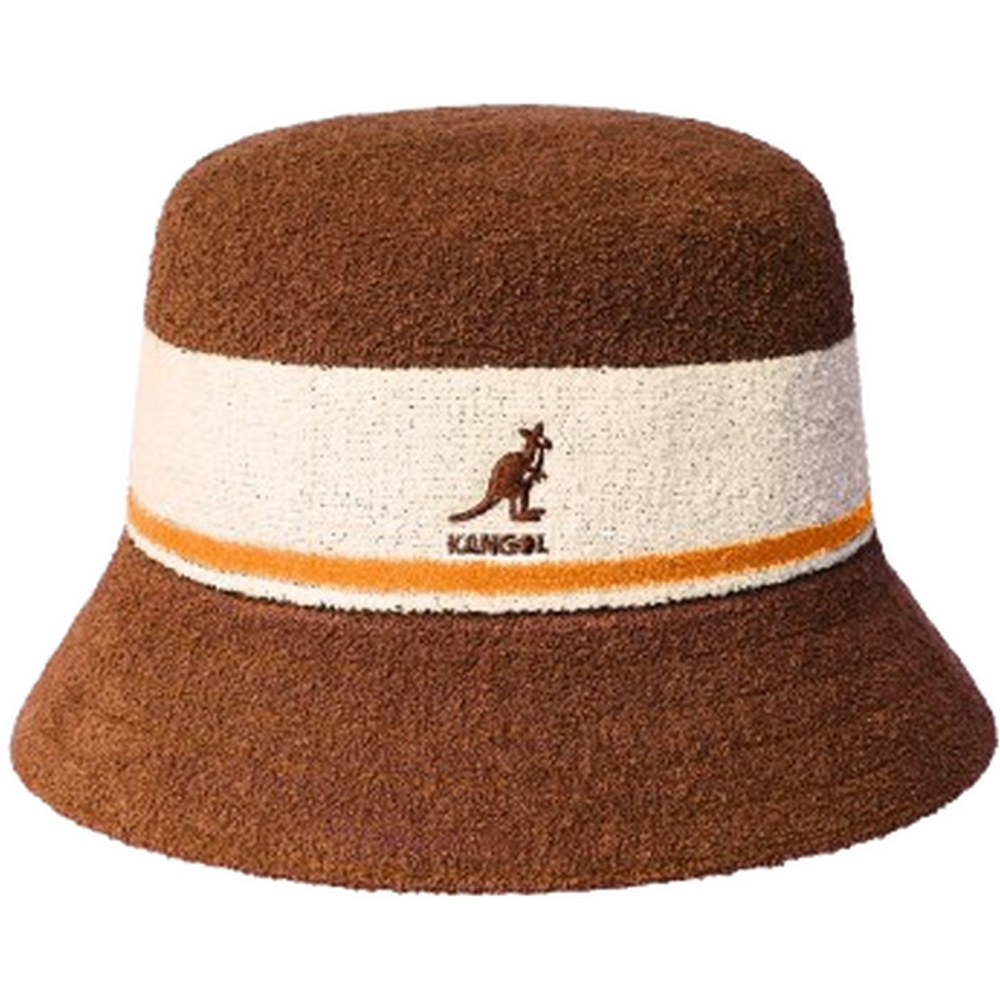 Kangol Unisex Bucket Hats – Bermuda Stripe Bucket – Braun