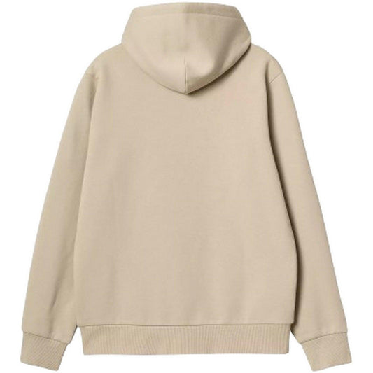 Męskie bluzy z kapturem Carhartt Wip - Bluza z kapturem i haftem - Biała