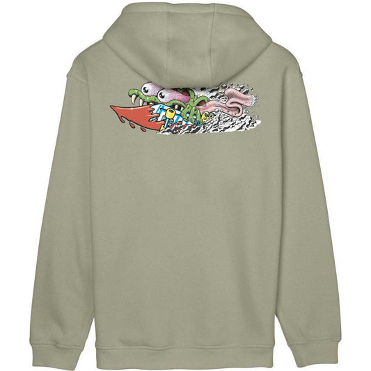 Sudaderas con capucha para hombre Santa Cruz - Meek Concrete Slasher Hood - Gris