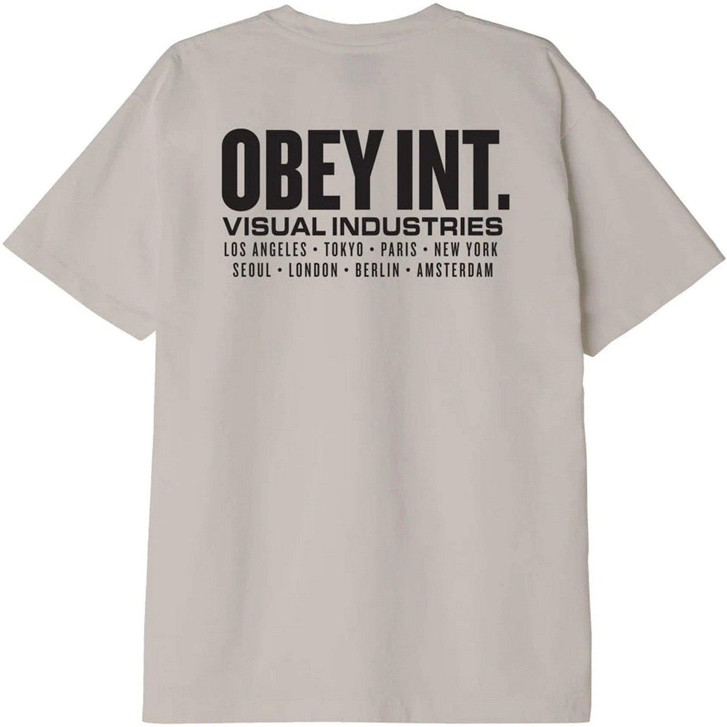 T-shirt Uomo Obey - Obey Int. Visual Industries Heavy Weig - Grigio