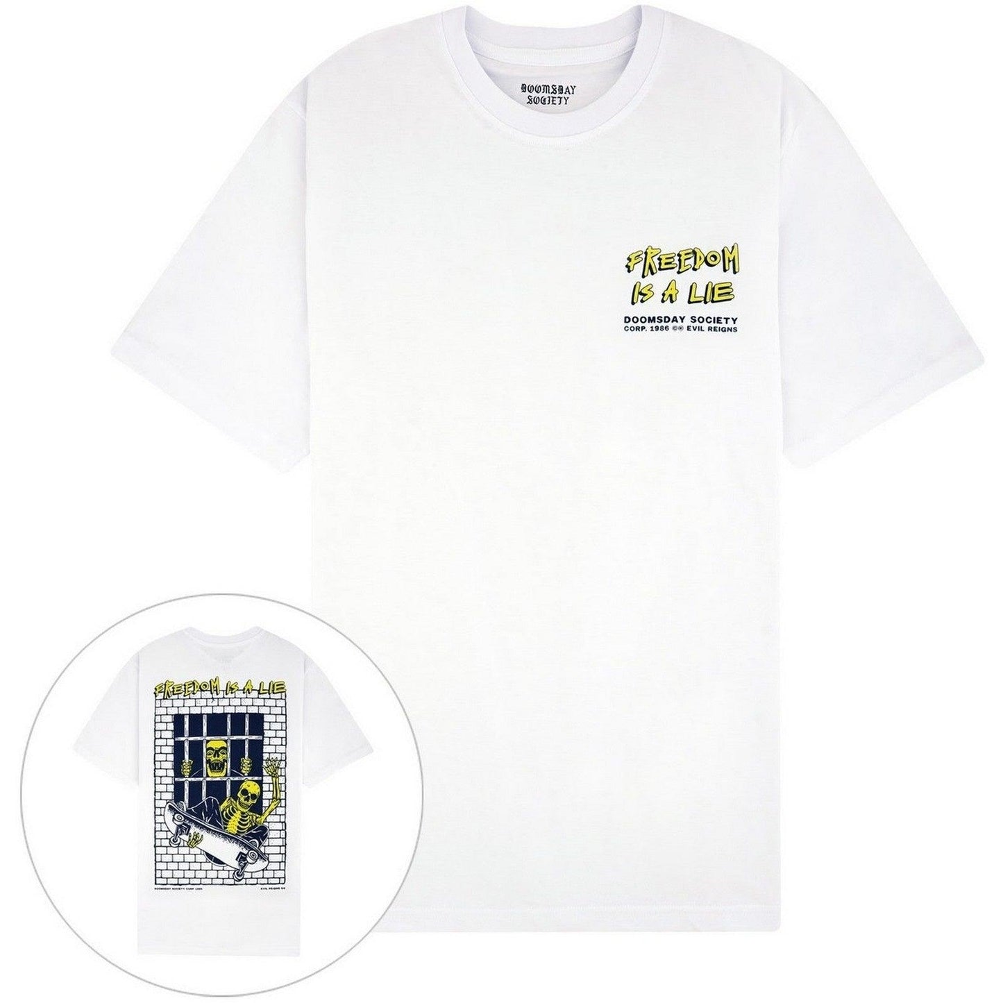 T-shirt Uomo Doomsday - Freedom T Shirt - Bianco