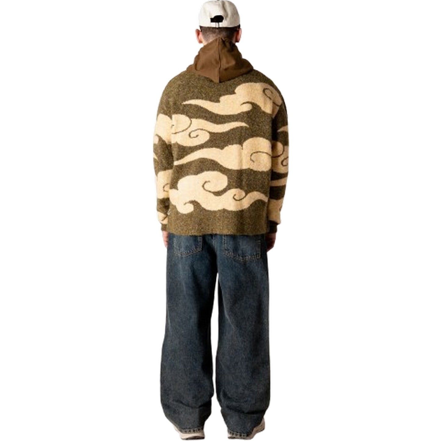 Męski kardigan Woodbird – Wbkoon Cloud Cardigan – Zielony