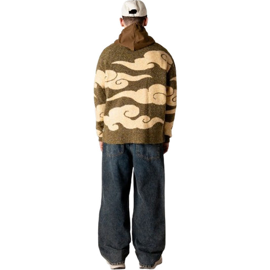 Cardigan Uomo Woodbird - Wbkoon Cloud Cardigan - Verde