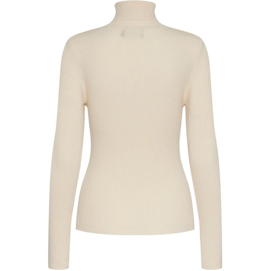 Pieces Damenpullover - Pcmira Ls Rollneck Knit Noos Bc - Beige