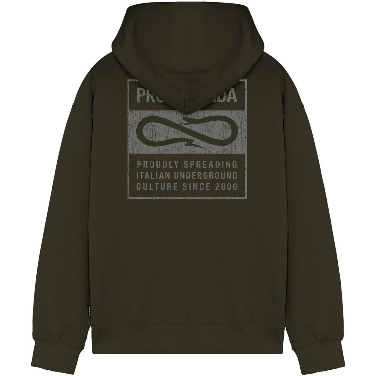 Felpe con cappuccio Uomo Propaganda - Hoodie Label Og - Verde