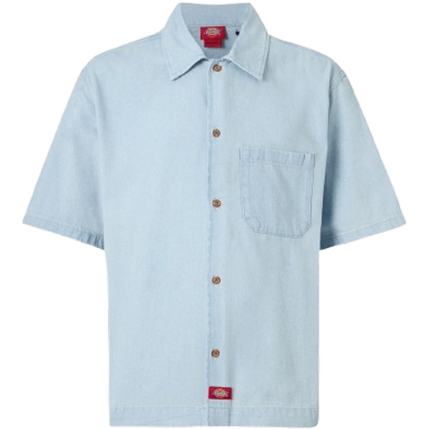 Camicie casual Uomo Dickies - Denim Shirt Ss - Celeste