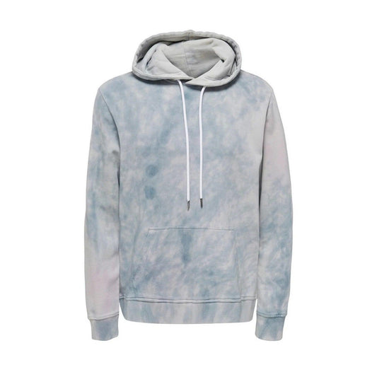 Only & Sons Herren-Kapuzenpullover – Onsreid Life Reg Washed Hoodie Sweat – Grau