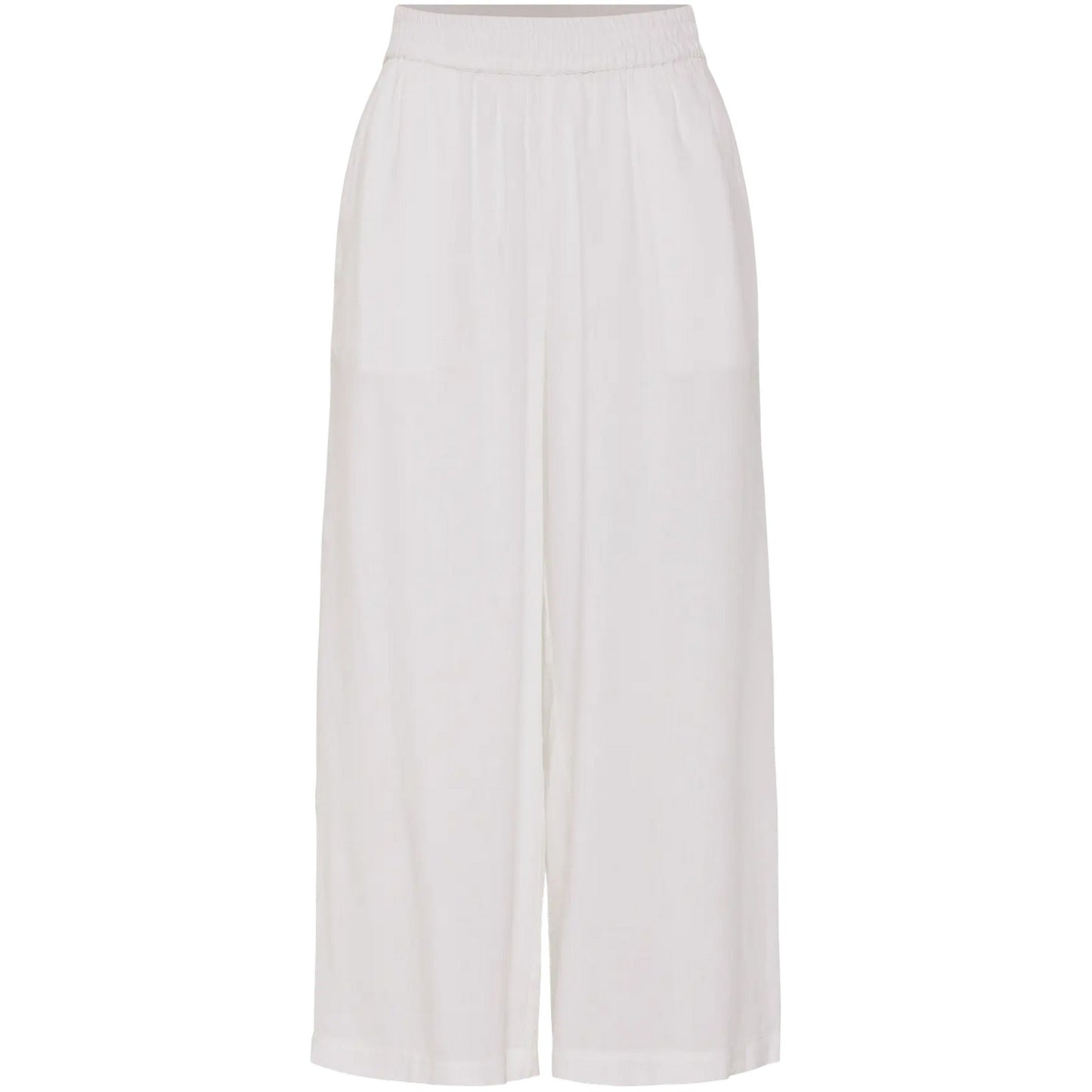 Pieces Damenhose – Pcpia Hw Wide Culotte Wvn Noos – Weiß