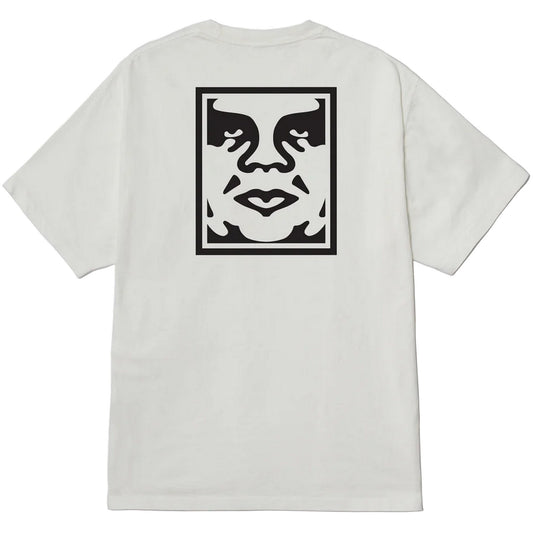 Obey Unisex T-shirt - Obey Bold Icon Face Tee - White