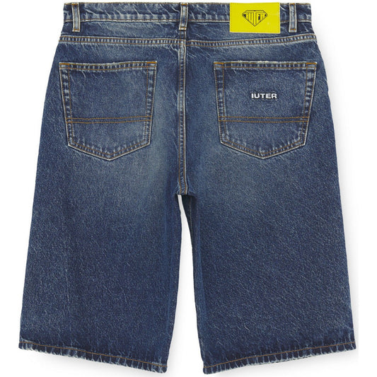 Pantaloncini Uomo Iuter - Baggy Denim Shorts - Blu
