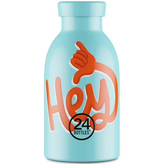 Thermos pour boissons unisexe 24 bouteilles - Clima Bottle 330 Hey! -Céleste
