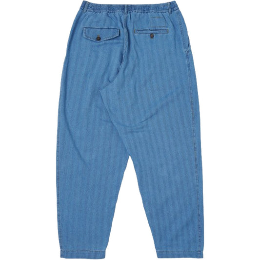 Pantaloni Uomo Universal Works - Pleated Track Pant - Blu