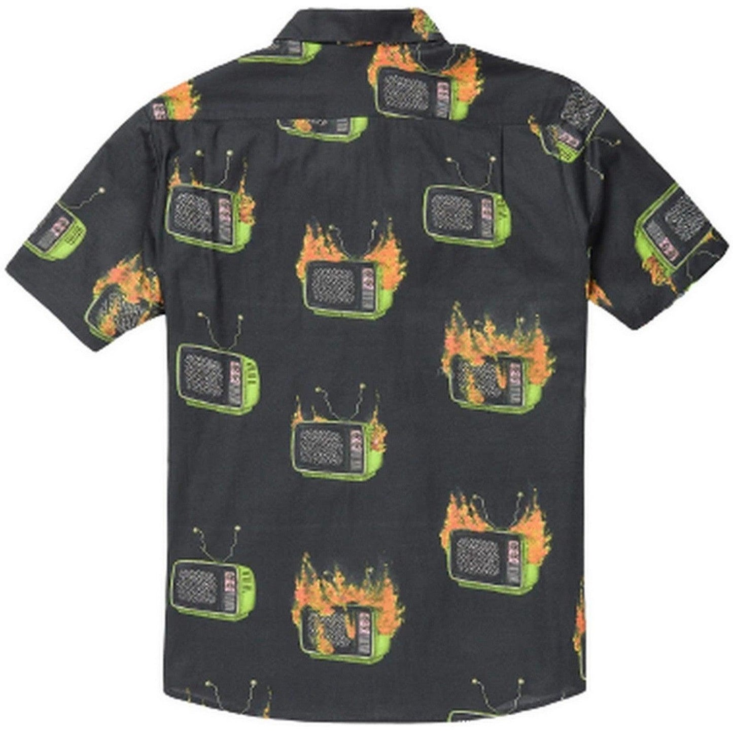 Camicie casual Uomo Volcom - Fa J Hager Woven Ss - Nero