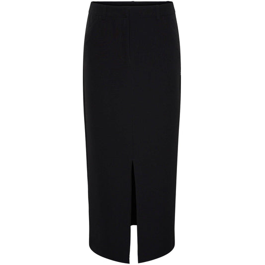 Spódnice na co dzień Damskie - Pcbozzy Hw Spódnica do kostki Noos Exp Bc - Czarna