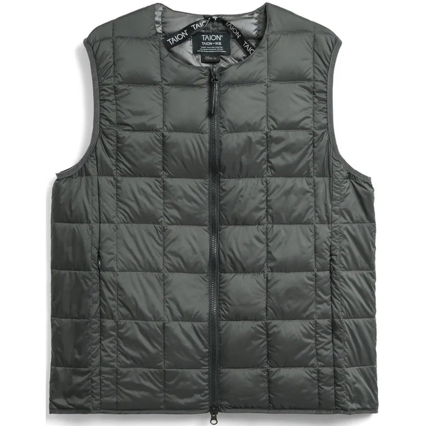 Gilet Unisex Taion - Crew Neck W-Zip Down Vest - Grigio