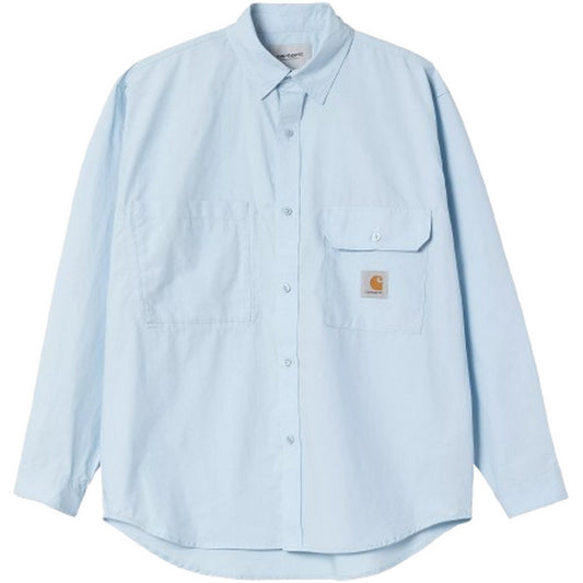 Camicie casual Uomo Carhartt Wip - L/S Irwin Shirt - Celeste