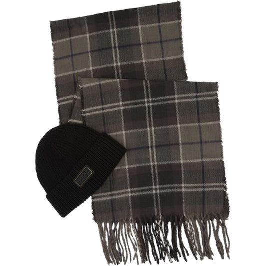 Coordinati invernali Uomo Barbour International - Sweeper Beanie & Scarf Set - Nero