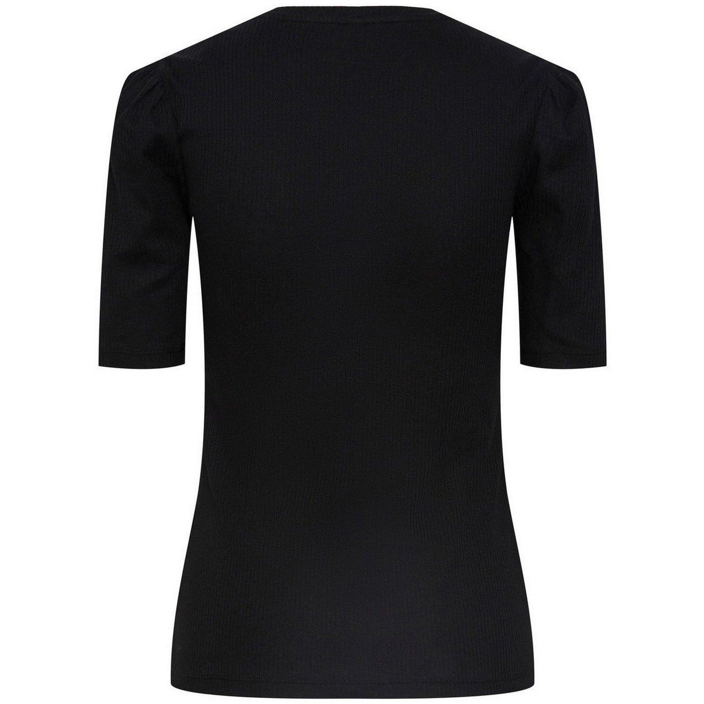 T-shirt Donna Pieces - Pcruka Ss Puff Top Noos Bc - Nero