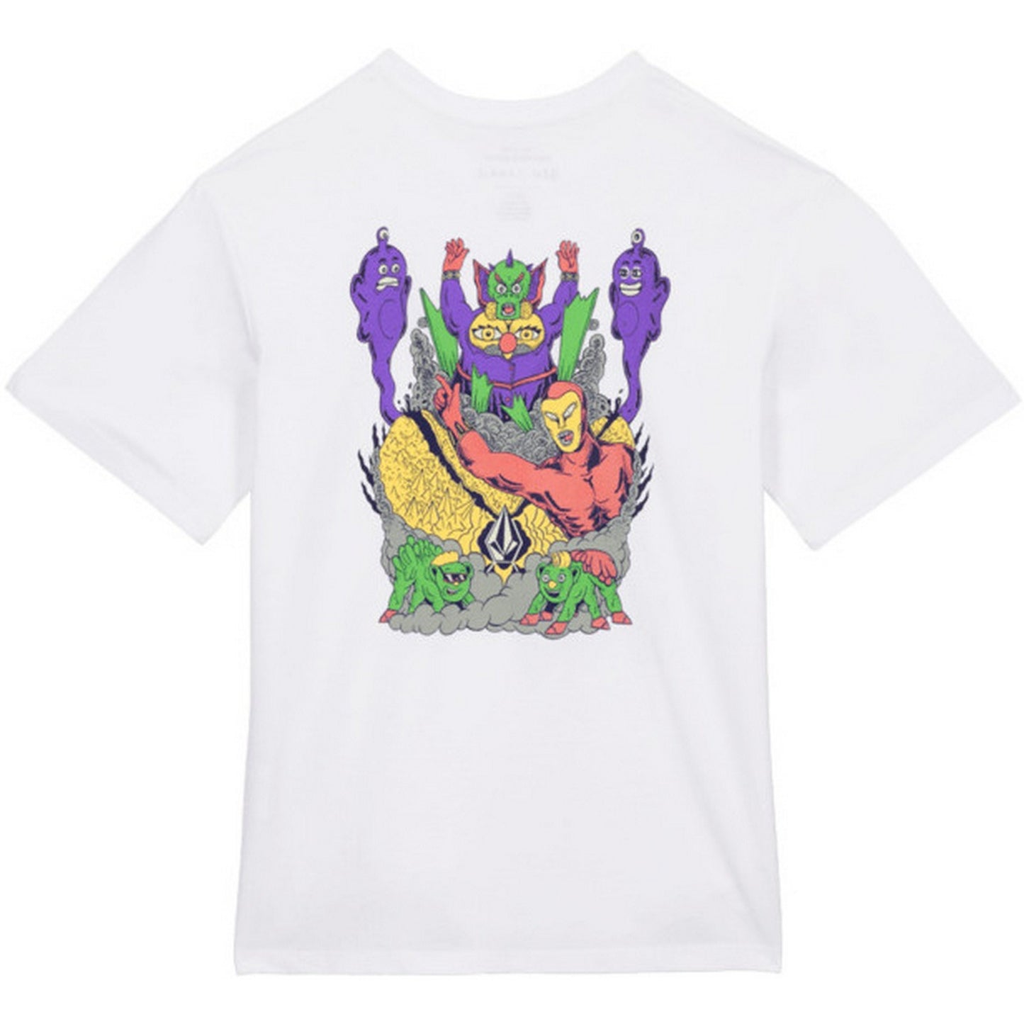 T-shirt Ragazzo Volcom - Fa Ben Sanaire Tee 2 - Bianco