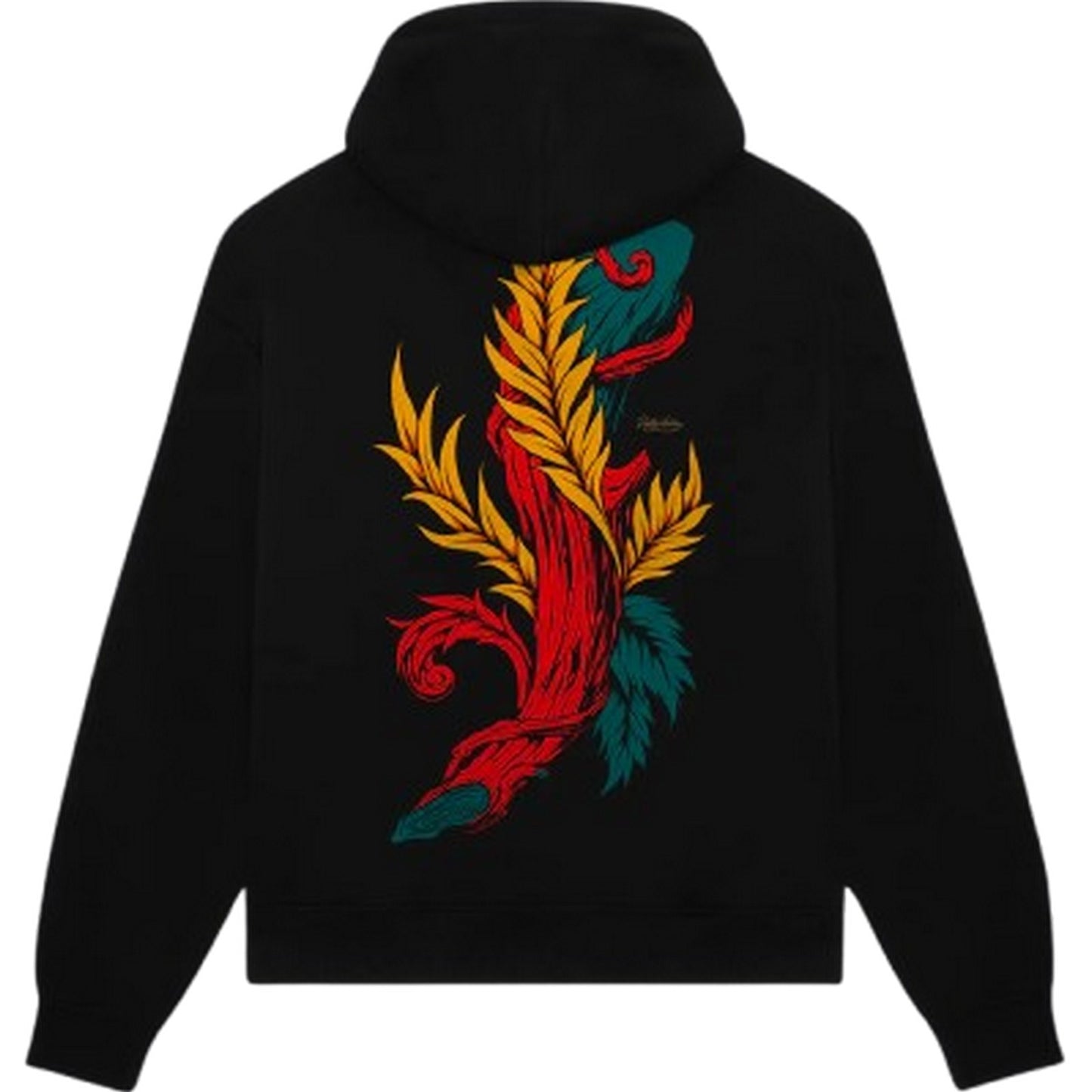 Felpe con cappuccio Uomo Dolly Noire - Asso Di Bastoni Hoodie - Nero