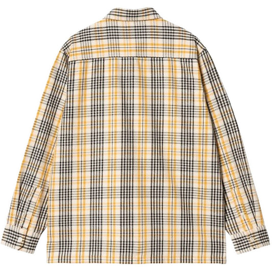 Męskie koszule codzienne Carhartt Wip – koszula Mandlik L/S – biała