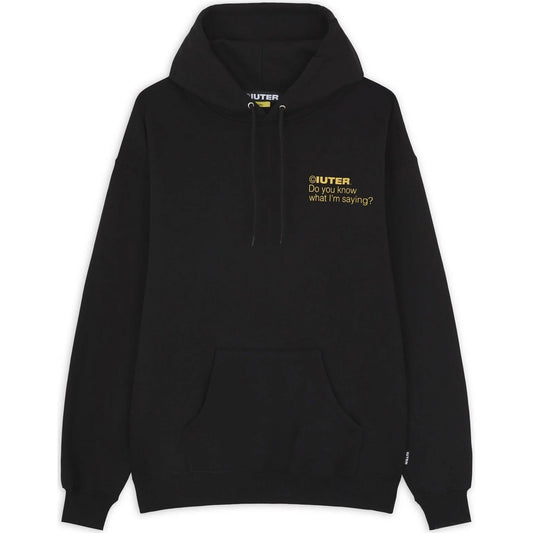 Męskie bluzy z kapturem Iuter – Sense – czarne