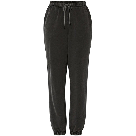 Pantalones de mujer Pieces - Pcchilli Hw Washed Sweat Pants Noos Bc - Negro
