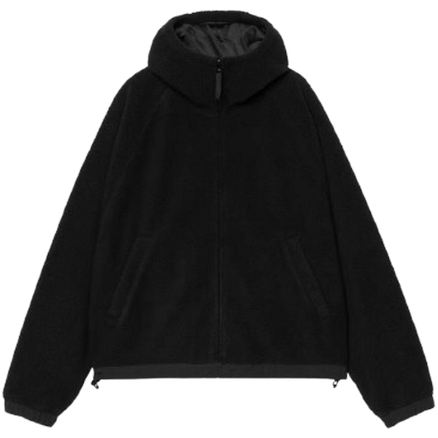 Giacche Donna Carhartt Wip - W' Hooded Helix Fleece Jacket - Nero