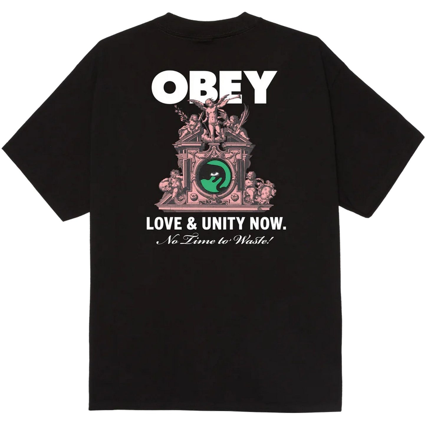 T-shirt Uomo Obey - Obey Love & Unity Now Tee - Nero