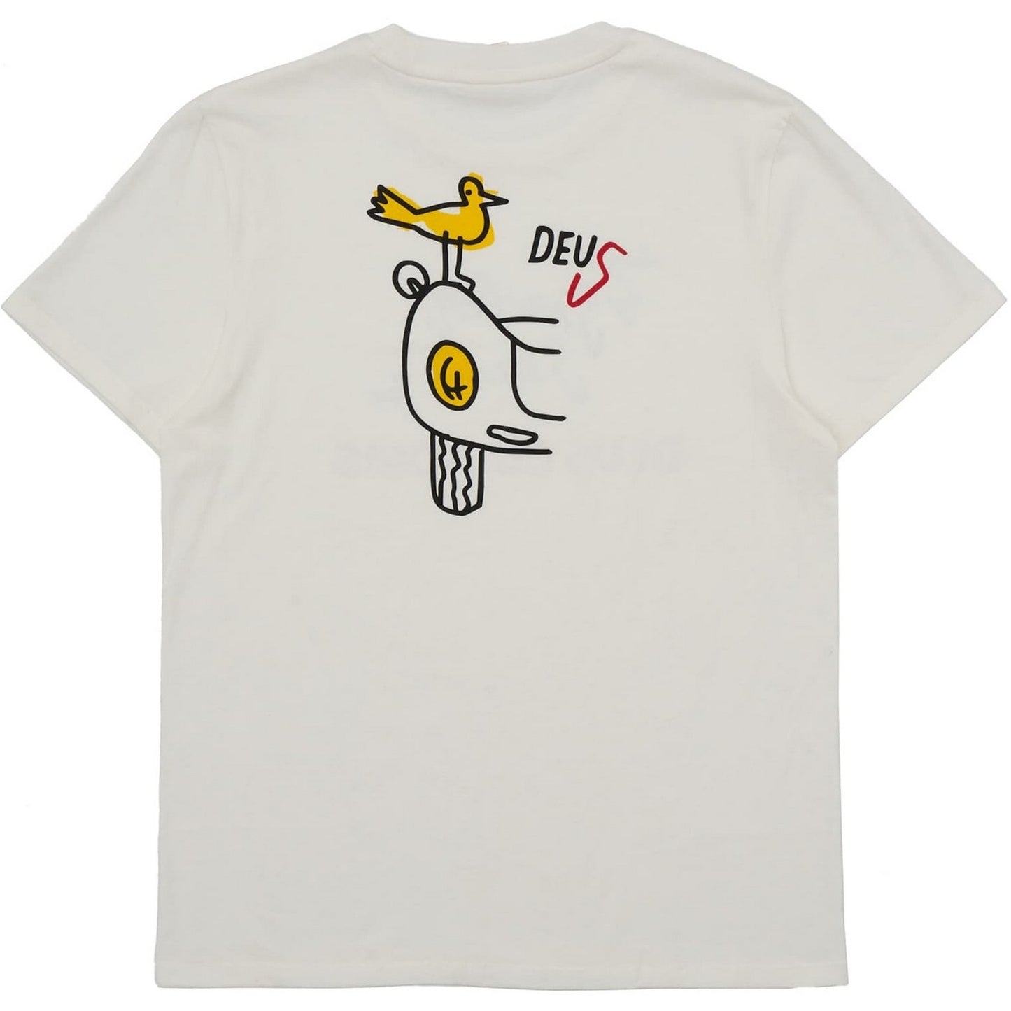 T-shirt Uomo Deus Ex Machina - Specter Rare Birds Tee - Bianco
