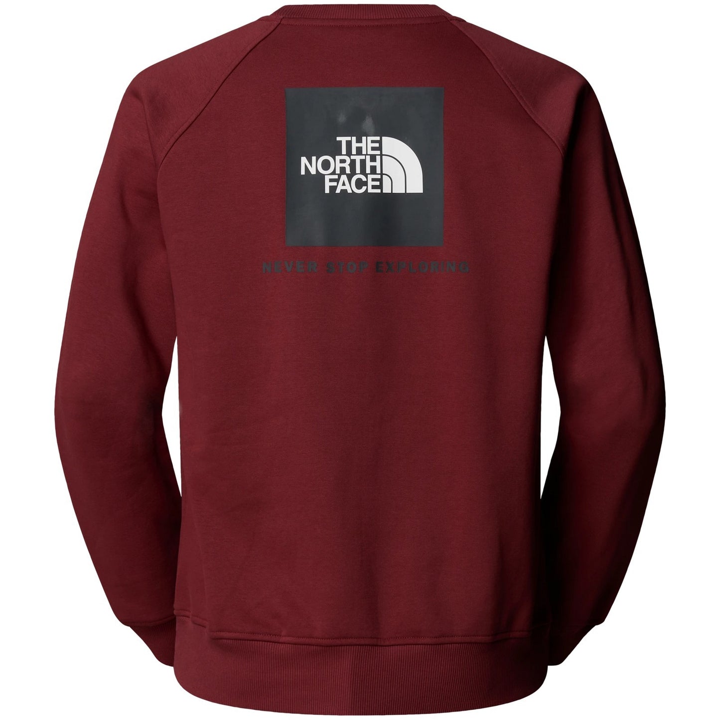 Sudaderas con capucha para hombre The North Face - M Raglan Box Nse Crew - Burdeos