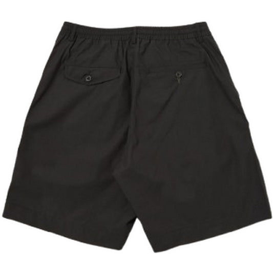 Pantalones cortos para hombre Universal Works - Pantalón corto de chándal plisado - Negro