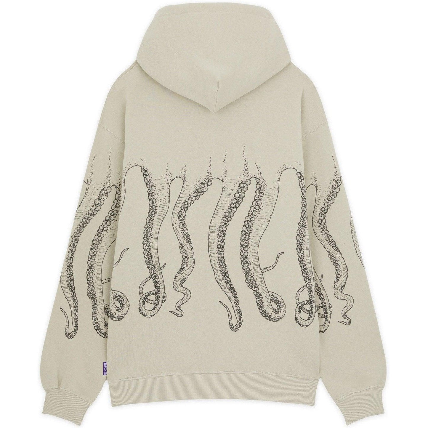 Sweats à capuche pour hommes Octopus - Sweat à capuche Octopus Outline - Beige