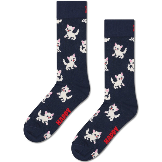 Skarpetki Happy Socks - Skarpetki Kociaki - Niebieskie