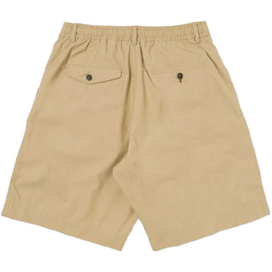 Pantalones cortos de hombre Universal Works - Pantalón corto de chándal plisado - Beige