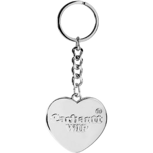 Uomo Uomo Carhartt Wip - Heart Keychain - Argento