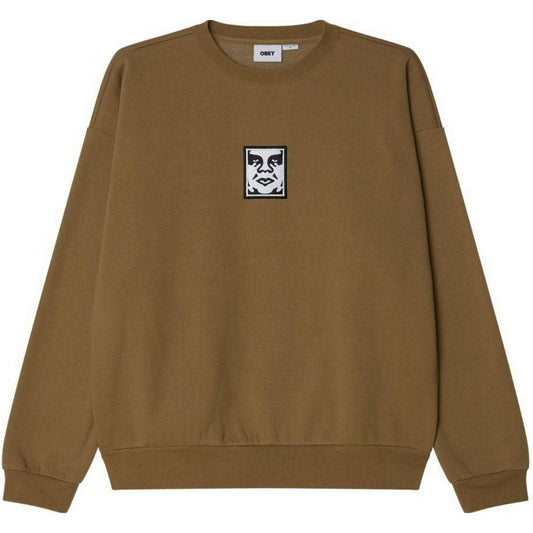 Obey Sweats à capuche unisexe - Icon Extra Heavy Crew Ii Fleece - Multicolore