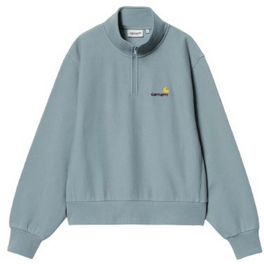 Carhartt Wip Damenpullover - W' American Scr. High Neck Swt – Hellblau