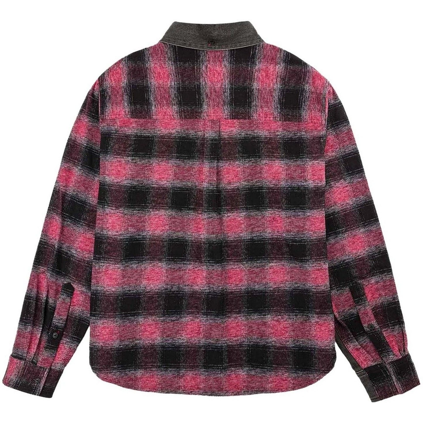 Camicie casual Uomo Evisu - Ht, Fabric Blocking Ls Denim Shirt - Nero