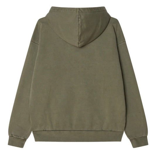 Felpe con cappuccio Uomo Obey - Lowercase Pigment Hood Fleece - Verde
