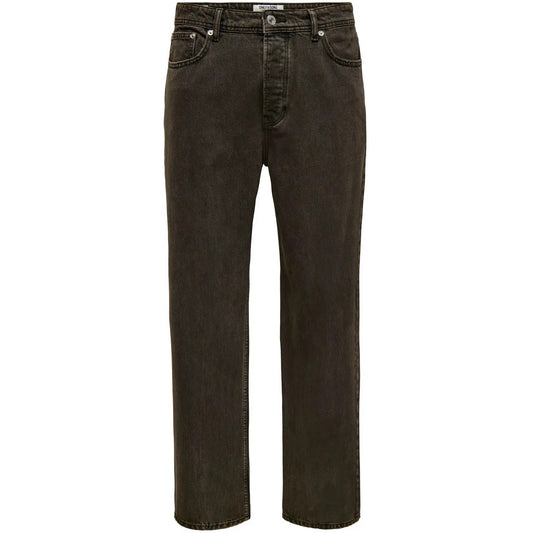 Vaqueros de hombre Only & Sons - Onsfade Loose Brown 6813 Tai Dnm - Marrón