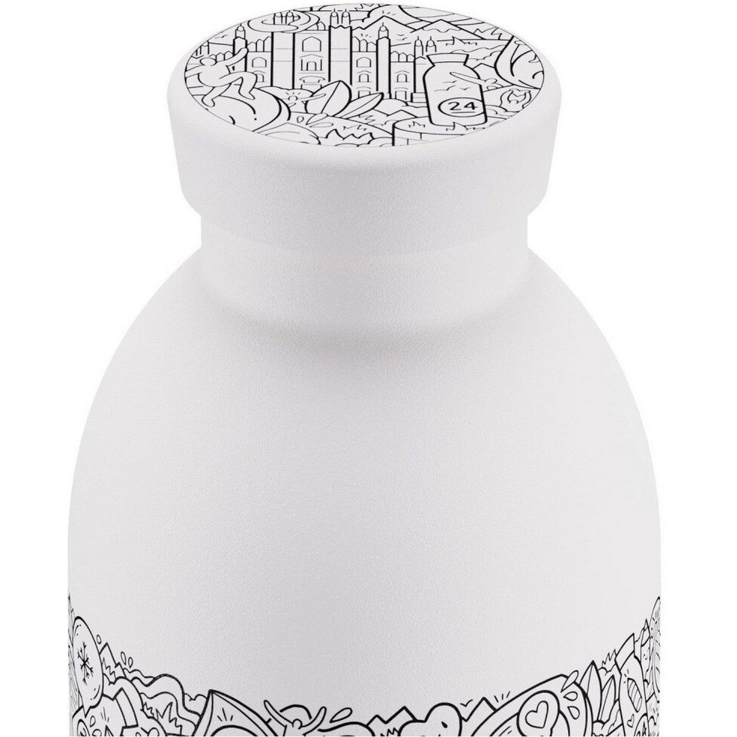 Thermos per bibite Unisex 24bottles - FRA! x 24BOTTLES-WHITE - Bianco