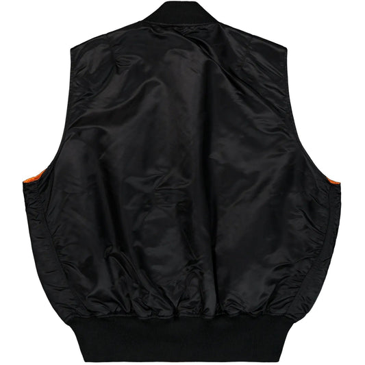 Chaleco Alpha Industries para hombre - Chaleco MA-1 - Negro