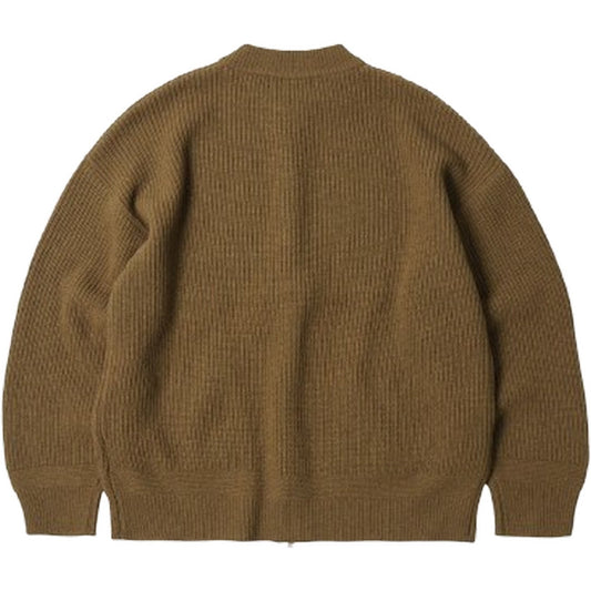 Cardigan Uomo Frizmworks - Wool Deck Zipup Cardigan - Marrone