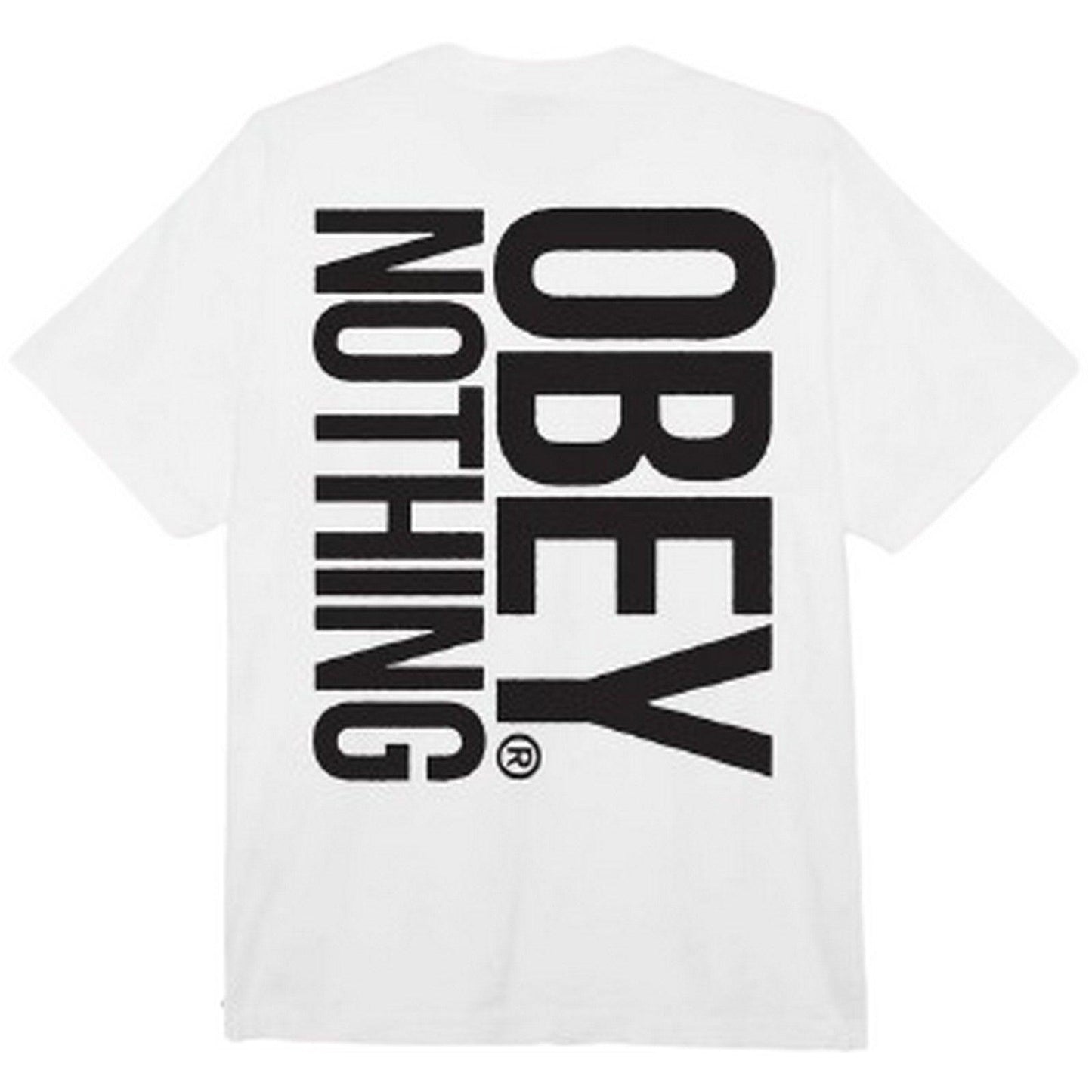 T-shirt Uomo Obey - Obey Nothing Heavyweight Classic Box Tee - Bianco